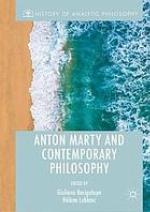 Anton Marty and contemporary philosophy