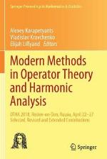 Modern Methods in Operator Theory and Harmonic Analysis