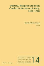 Political, Religious and Social Conflict in the States of Savoy, 1400-1700