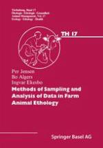 Methods of sampling and analysis of data in farm animal ethology