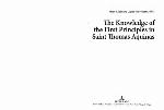 The Knowledge of the First Principles in Saint Thomas Aquinas