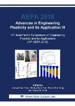 Advances in Engineering Plasticity and its Application IX Selected, peer reviewed papers from the 14th Asia-Pacific Symposium on Engineering Plasticity and its Applications (AEPA 2018), December 2-7, 2018, Jeju Island, Korea