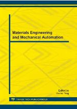 Materials engineering and mechanical automation selected, peer reviewed papers from the 2013 International Conference on Materials Engineering and Mechanical Automation (MEMA 2013), October 1-2, 2013, Shanghai, China