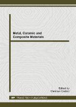 Metal, ceramic and composite materials : selected, peer reviewed papers from the 2015 International Conference on Metal, Ceramic and Composite Materials (ICMCCM-2015), January 24-25, 2015, Shanghai, China