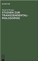 Studien Zur Transzendentalphilosophie