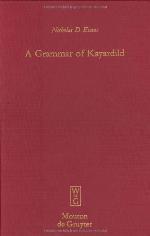 A Grammar Of Kayardild