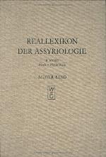 Reallexikon Der Assyriologie Und Vorderasiatischen Archaologie