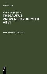 Thesaurus Proverbiorum Medii Aevi