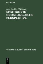 Emotions in Crosslinguistic Perspective