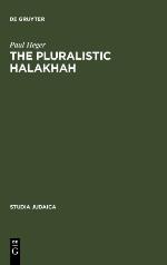 The Pluralistic Halakhah