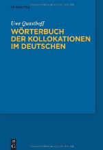 W�rterbuch Der Kollokationen Im Deutschen