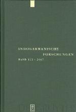 Indogermanische Forschungen 112. Band