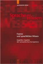 Frames Und Sprachliches Wissen