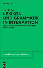 Lexikon Und Grammatik in Interaktion