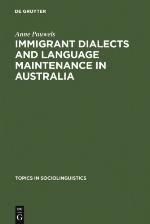 Immigrant Dialects and Language Maintenance in Australia