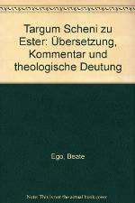 Targum Scheni Zu Ester