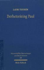 Derhetorizing Paul