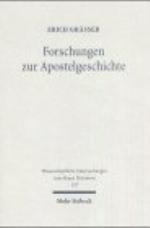 Forschungen Zur Apostelgeschichte