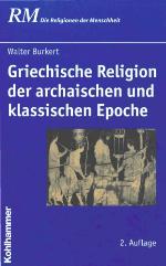 Griechische Religion der archaischen und klassischen Epoche
