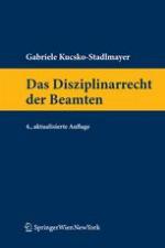 Das Disziplinarrecht Der Beamten