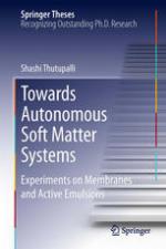 Towards Autonomous Soft Matter Systems : Experiments on Membranes and Active Emulsions