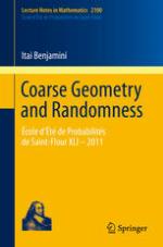 Coarse geometry and randomness
