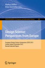Design science : perspectives from Europe. European Design Science Symposium, EDSS 2012, Leixlip, Ireland, December 6, 2012, revised selected papers