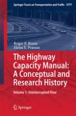 The highway capacity manual: a conceptual and research history : Volume 1: Uninterrupted Flow