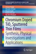 Chromium Doped TiO2 Sputtered Thin Films : Synthesis, Physical Investigations and Applications