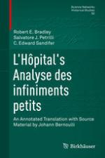 L'Hôpital's Analyse des infiniments petits [recurso electrónico] : an Annotated Translation with Source Material by Johann Bernoulli.