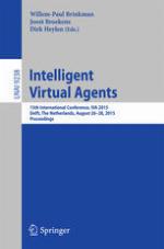 Intelligent Virtual Agents : 15th International Conference, IVA 2015, Delft, the Netherlands, August 26-28, 2015, Proceedings