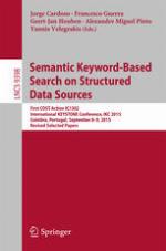 Semantic Keyword-based Search on Structured Data Sources [recurso electrónico] : First COST Action IC1302 International KEYSTONE Conference, IKC 2015, Coimbra, Portugal, September 8-9, 2015. Revised Selected Papers.