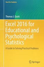 Excel 2016 for Educational and Psychological Statistics