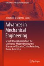Advances in Mechanical Engineering Selected Contributions from the Conference "Modern Engineering: Science and Education", Saint Petersburg, Russia, June 2016
