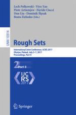 Rough Sets : International Joint Conference, IJCRS 2017, Olsztyn, Poland, July 3-7, 2017, Proceedings, Part II