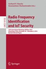 Radio Frequency Identification and IoT Security 12th International Workshop, RFIDSec 2016, Hong Kong, China, November 30 -- December 2, 2016, Revised Selected Papers