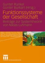 Funktionssysteme der Gesellschaft Beiträge zur Systemtheorie von Niklas Luhmann