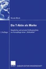 Die T-Aktie als Marke Staatliche und private Einflussnahme zur Kurspflege einer "Volksaktie"