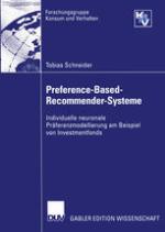 Preference-based-recommender-Systeme : individuelle neuronale Präferenzmodellierung am Beispiel von Investmentfonds