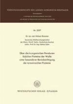 Über die in organischen Persäuren löslichen Proteine der Wolle unter besonderer Berücksichtigung der tyrosinreichen Proteine