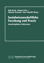 Sozialwissenschaftliche Forschung und Praxis Interdisziplinäre Sichtweisen