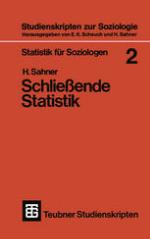 Statistik für Soziologen 2 Schließende Statistik