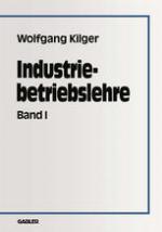 Industriebetriebslehre Band 1