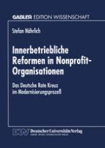 Innerbetriebliche Reformen in Nonprofit-Organisationen : Das Deutsche Rote Kreuz im Modernisierungsprozeß