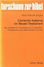 Correctio Fraterna Im Neuen Testament