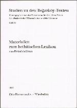 Materialien zum hethitischen Lexicon : Wörter beginnend mit zu ...