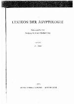 Lexikon Der Agyptologie