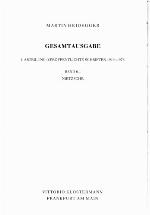 Gesamtausgabe, Abteilung I