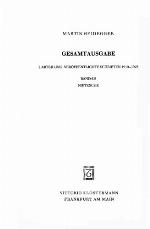 Martin Heidegger, Gesamtausgabe. I. Abteilung