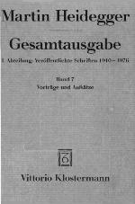 Martin Heidegger, Gesamtausgabe